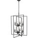 Nellis 8 Light 24 inch Matte Black Indoor Pendant Ceiling Light